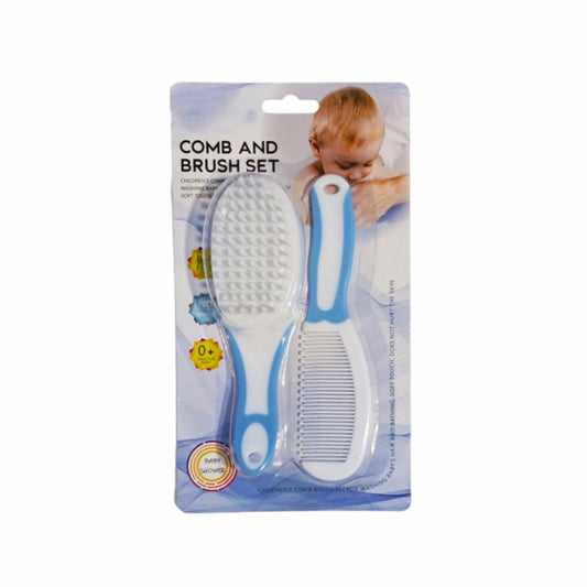 Baby Comb & Brush Set - Blue