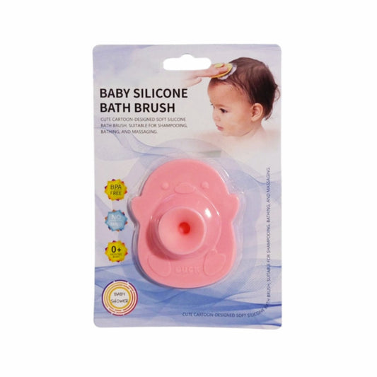 Baby Silicone Bath Brush - Pink