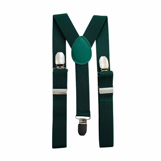 Boy's Suspender - Dark Green