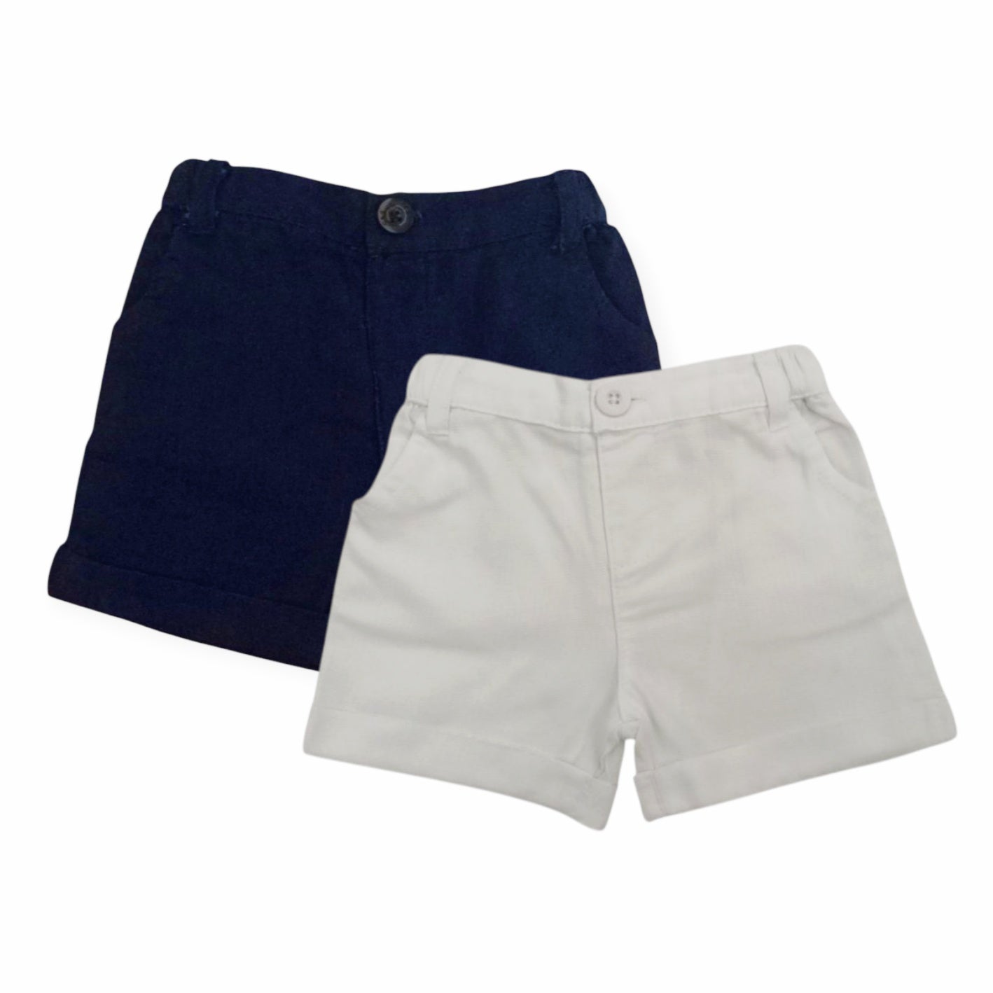 Short Set - Dark Blue & White