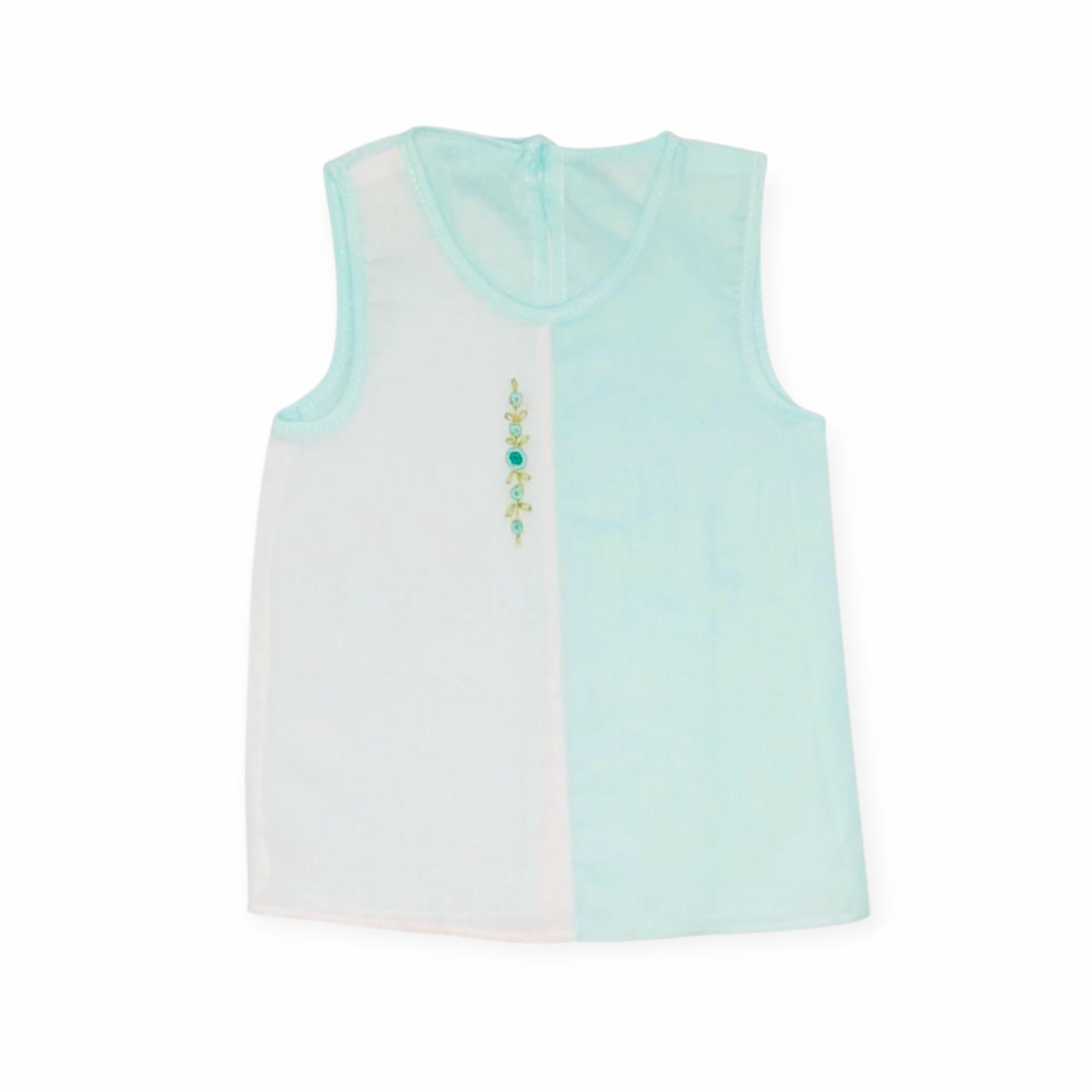 Newborn Baby Shirt Dress - Green