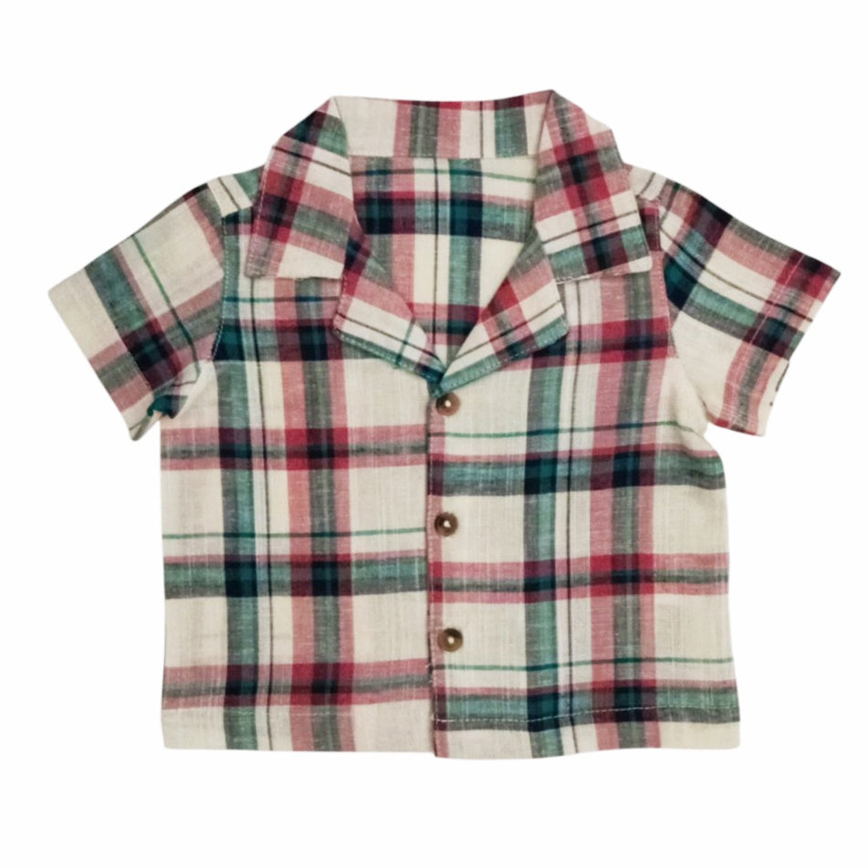 Checked Shirt - Red,Green & White