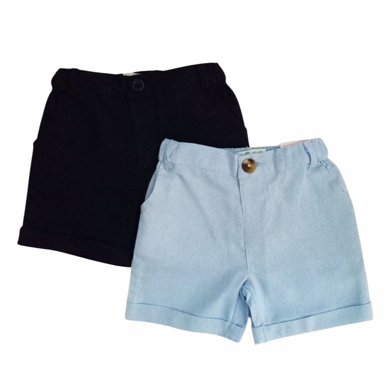 Short Set - Black & Sky Blue