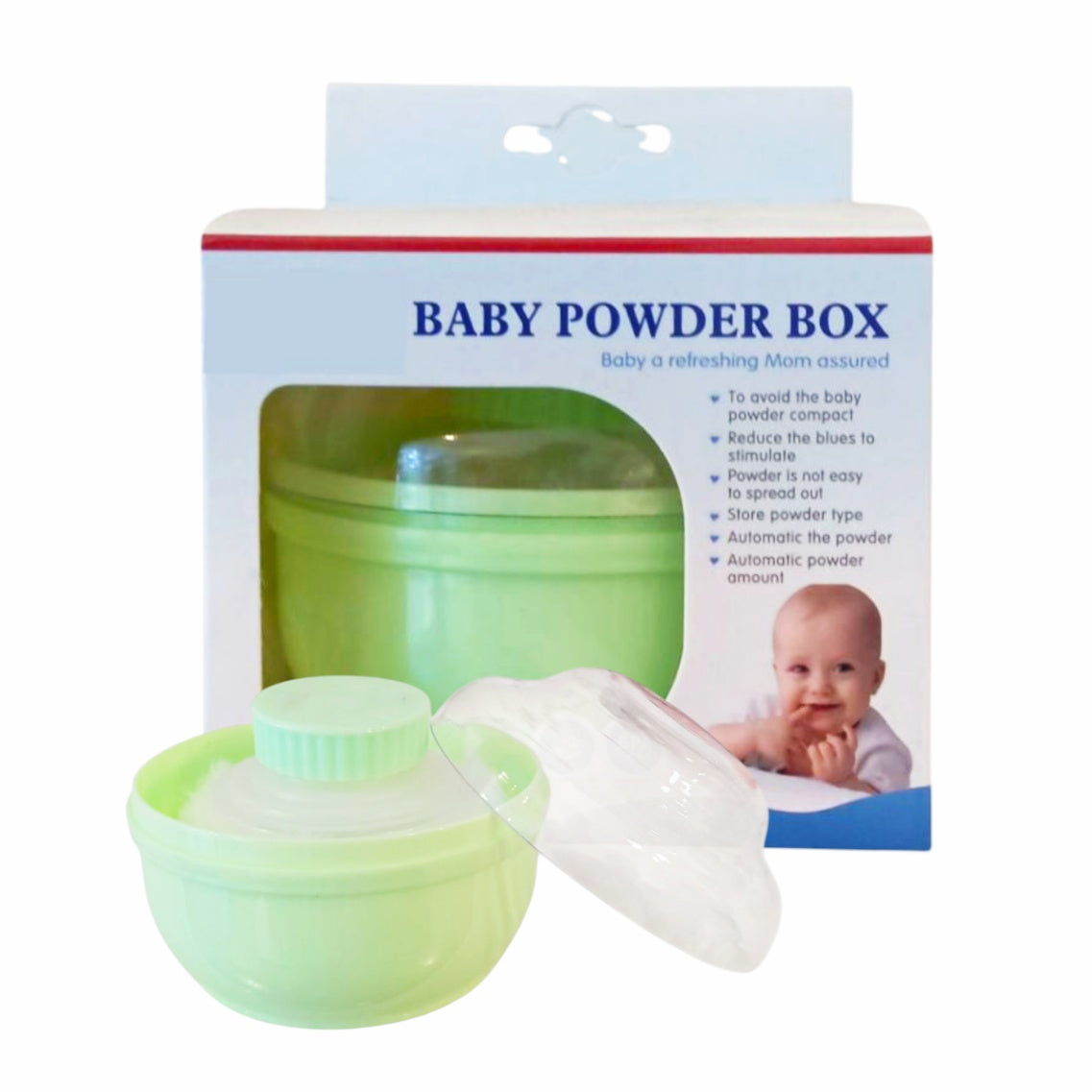 Baby Powder Box - Green