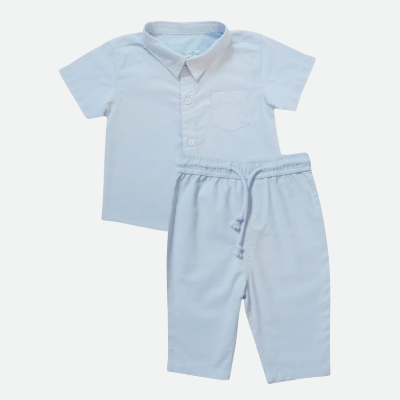 Blue Breeze Collared Co-ord Set
