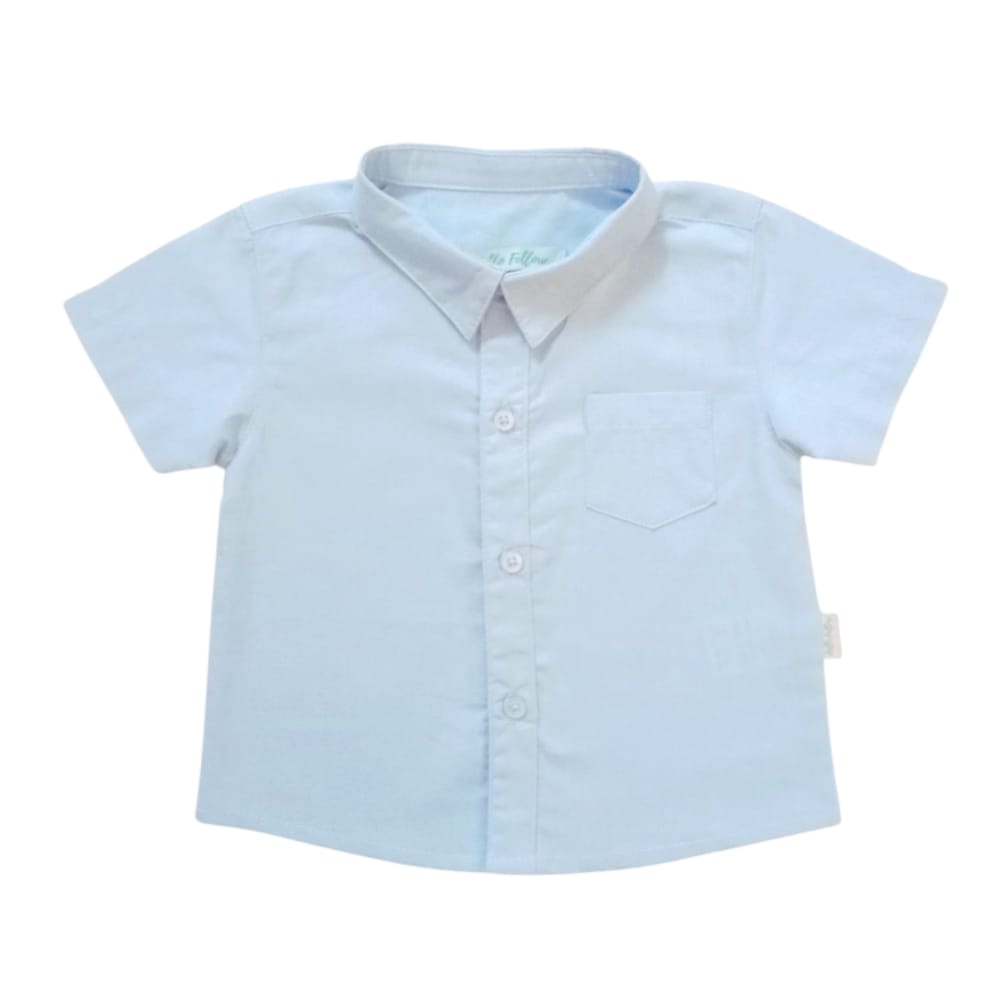 Boy's Collar Shirt - Sky Blue