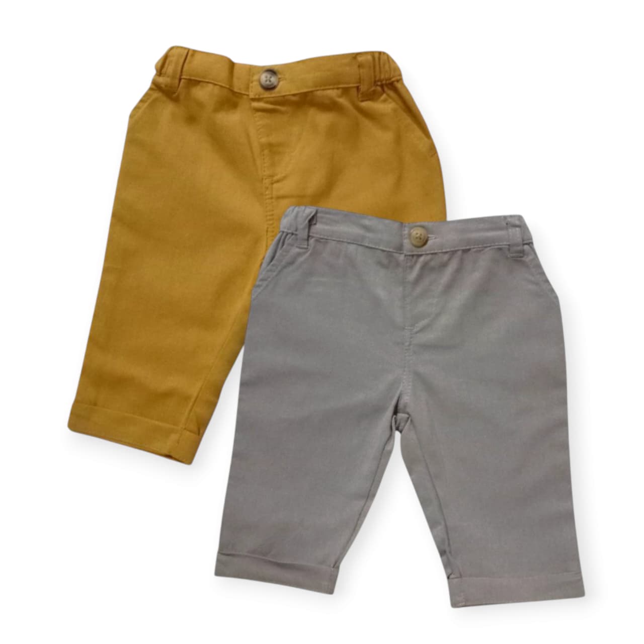 Pant Set - Mustard Yellow & Grey