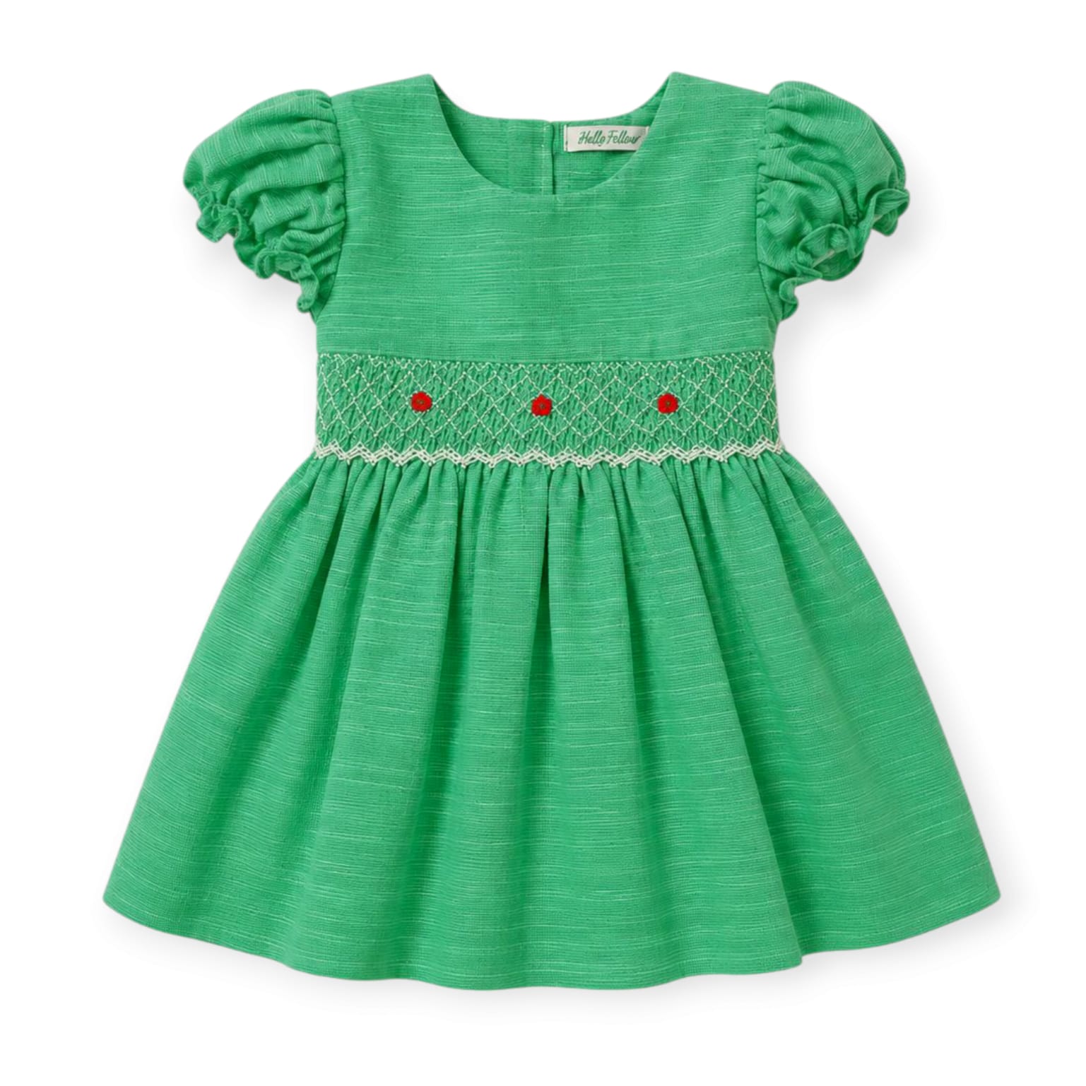Smocked Dress - Green