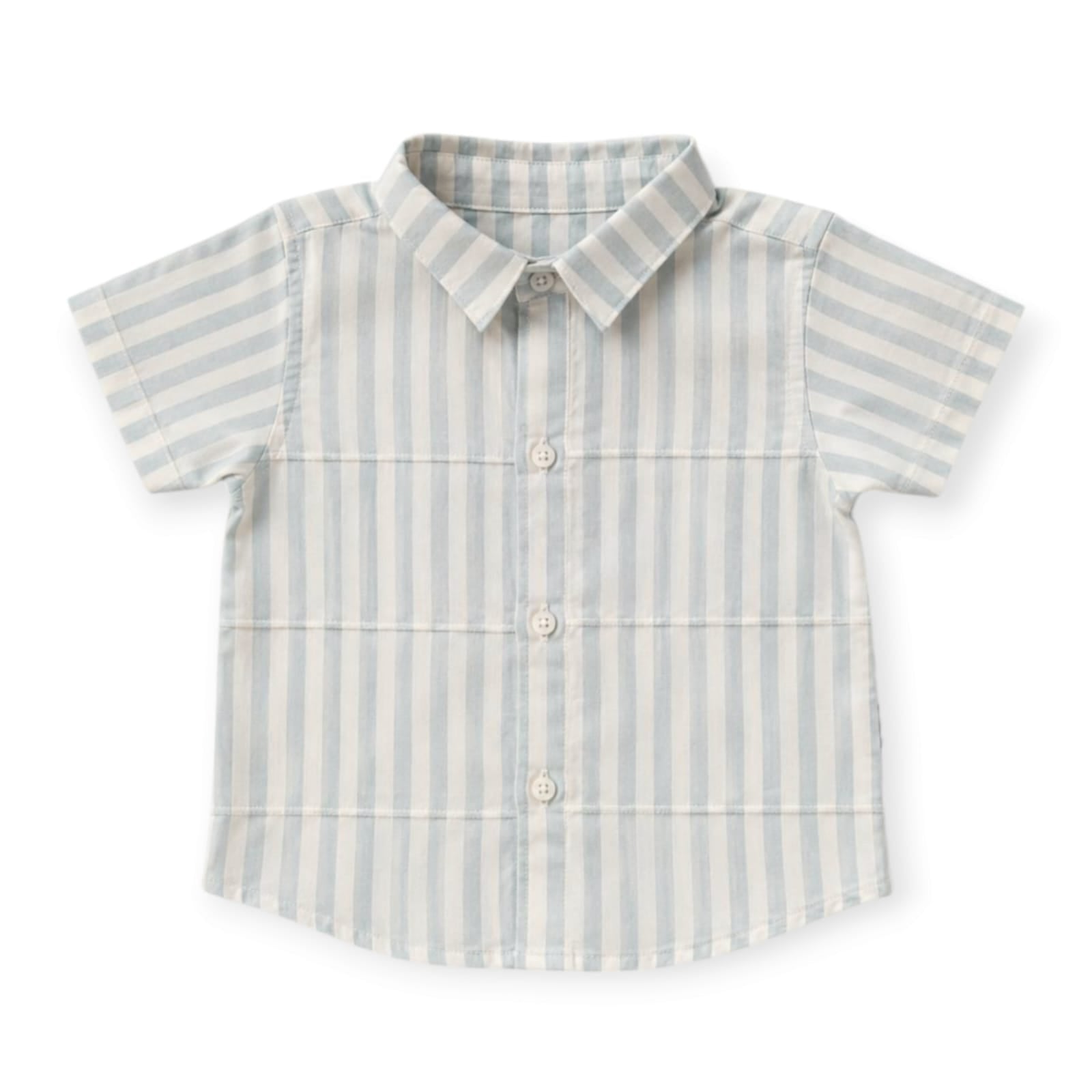 Striped Shirt - Mint Green & Off-White