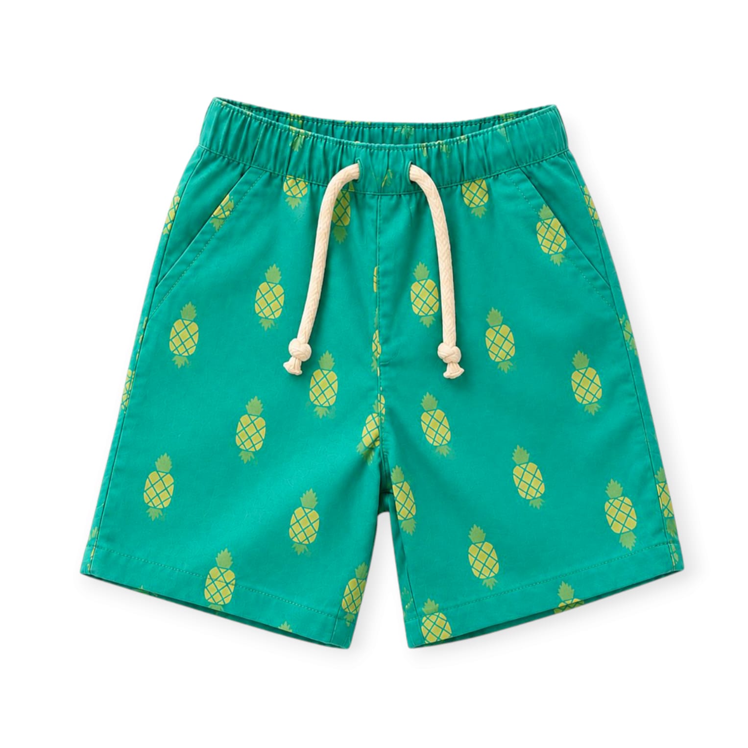 Pineapple Printed Short - Green