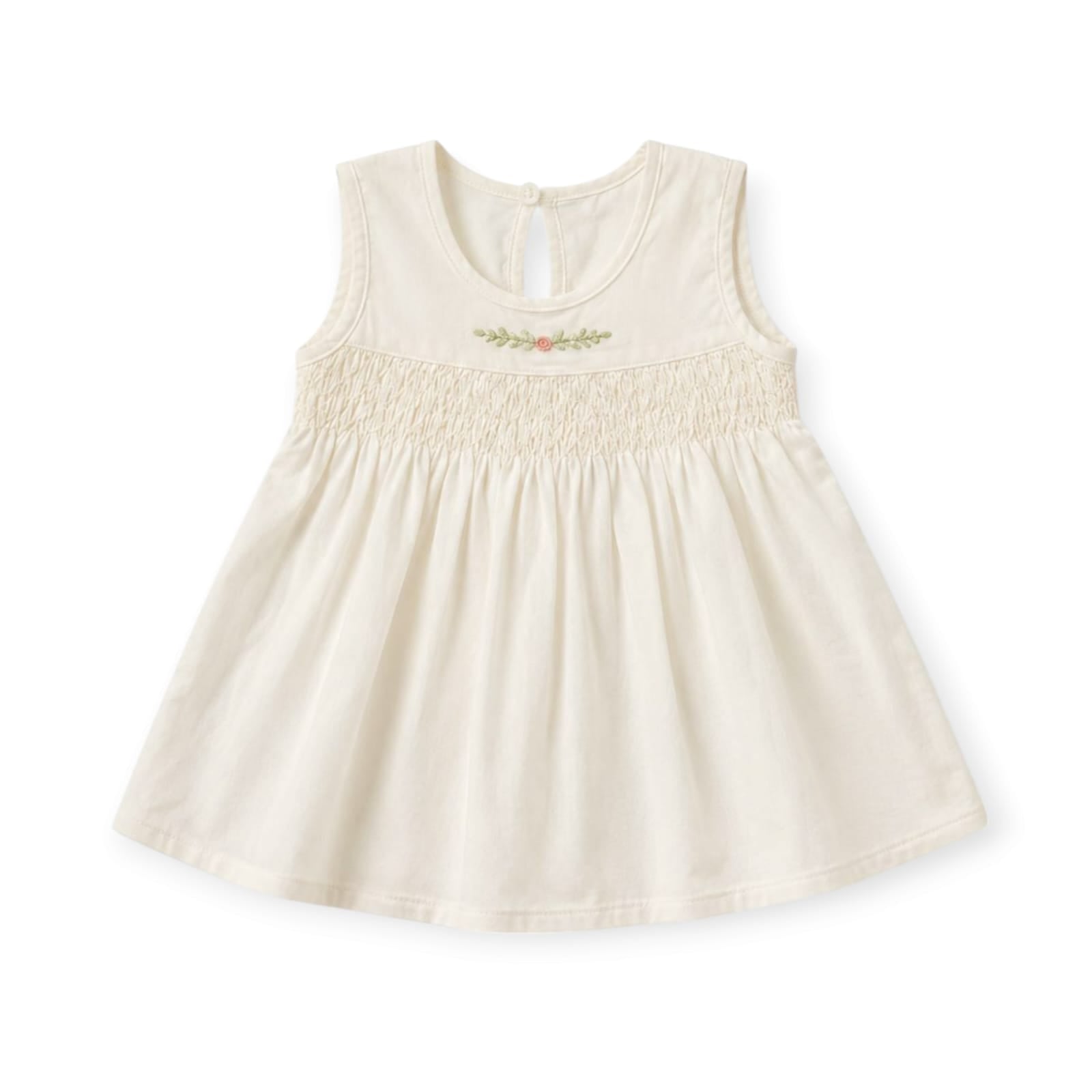 Newborn Smocked Dress - Yellow