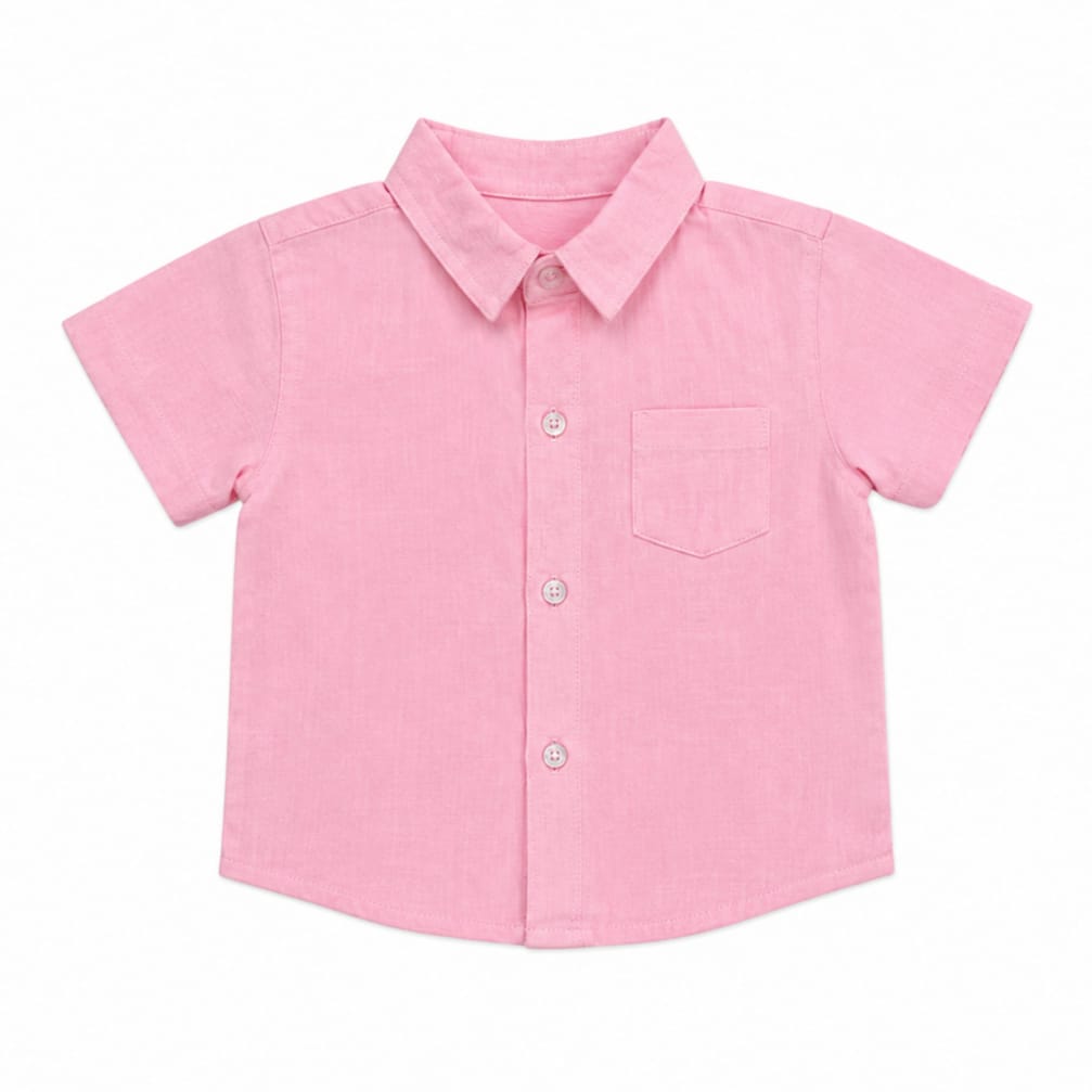 Boy's Collar Shirt - Pink