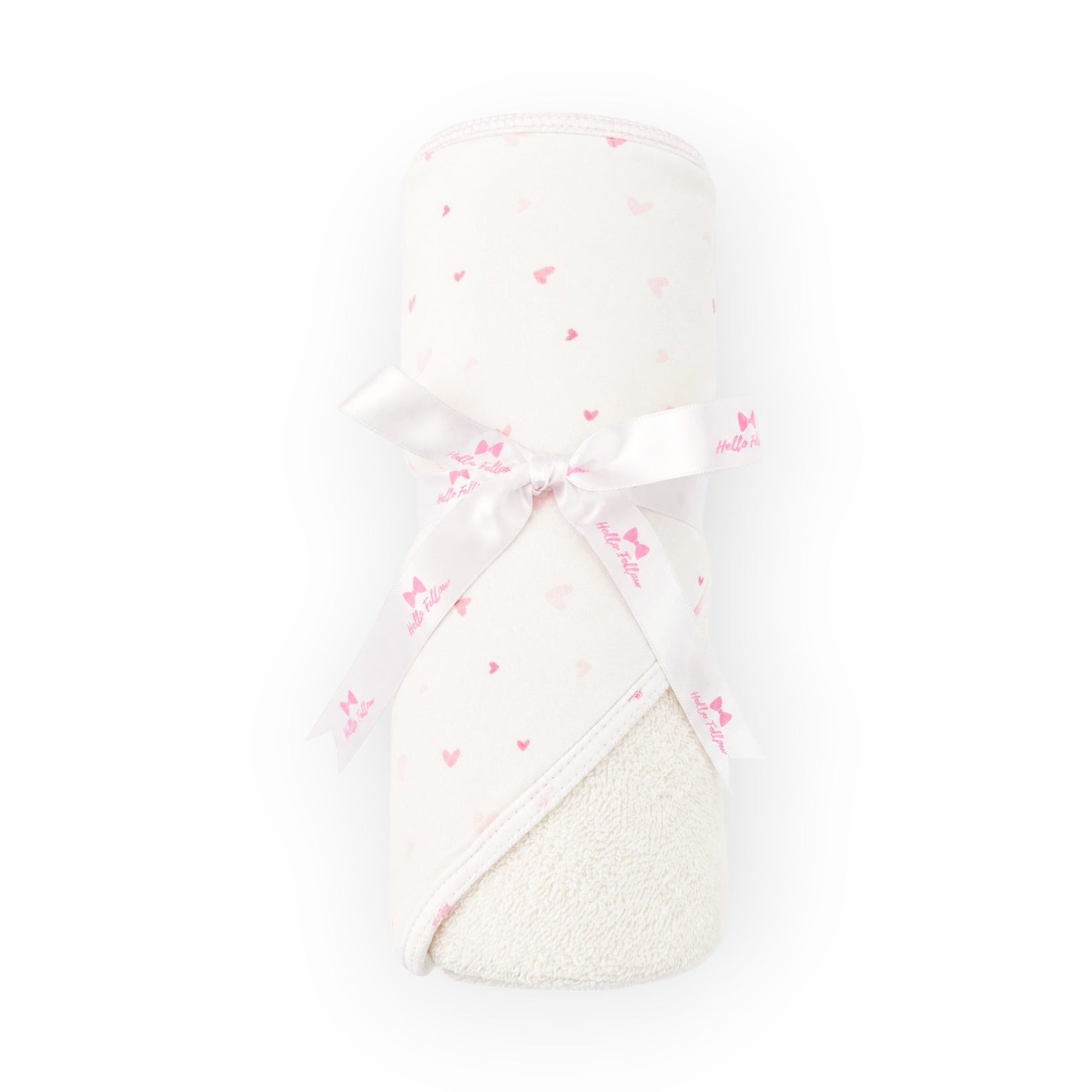 Hooded Towel - Pink Heart