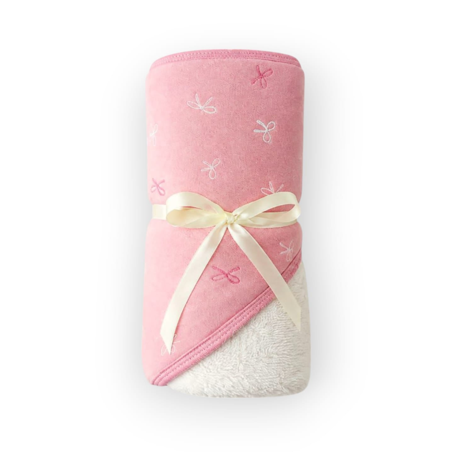 Hooded Towel - Pink Bow