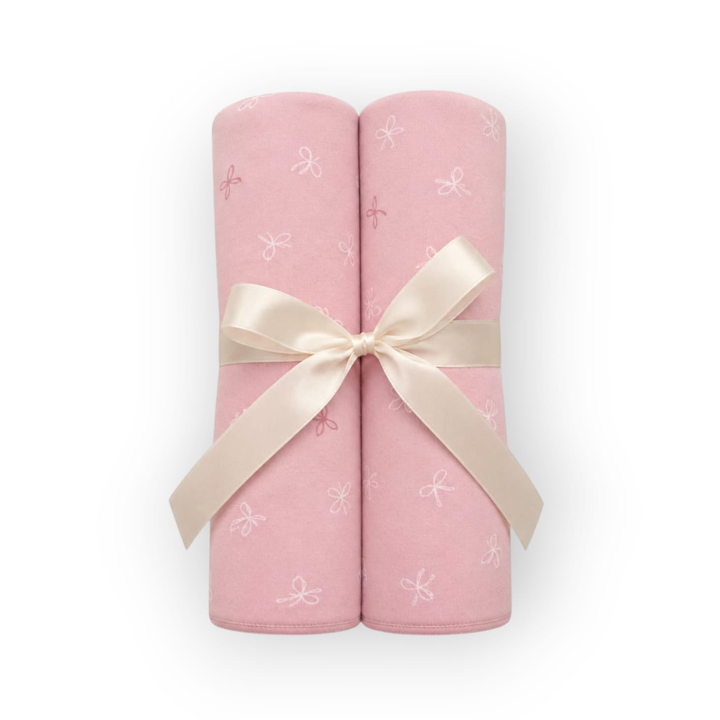 Wash Cloths 3pcs - Pink Bow