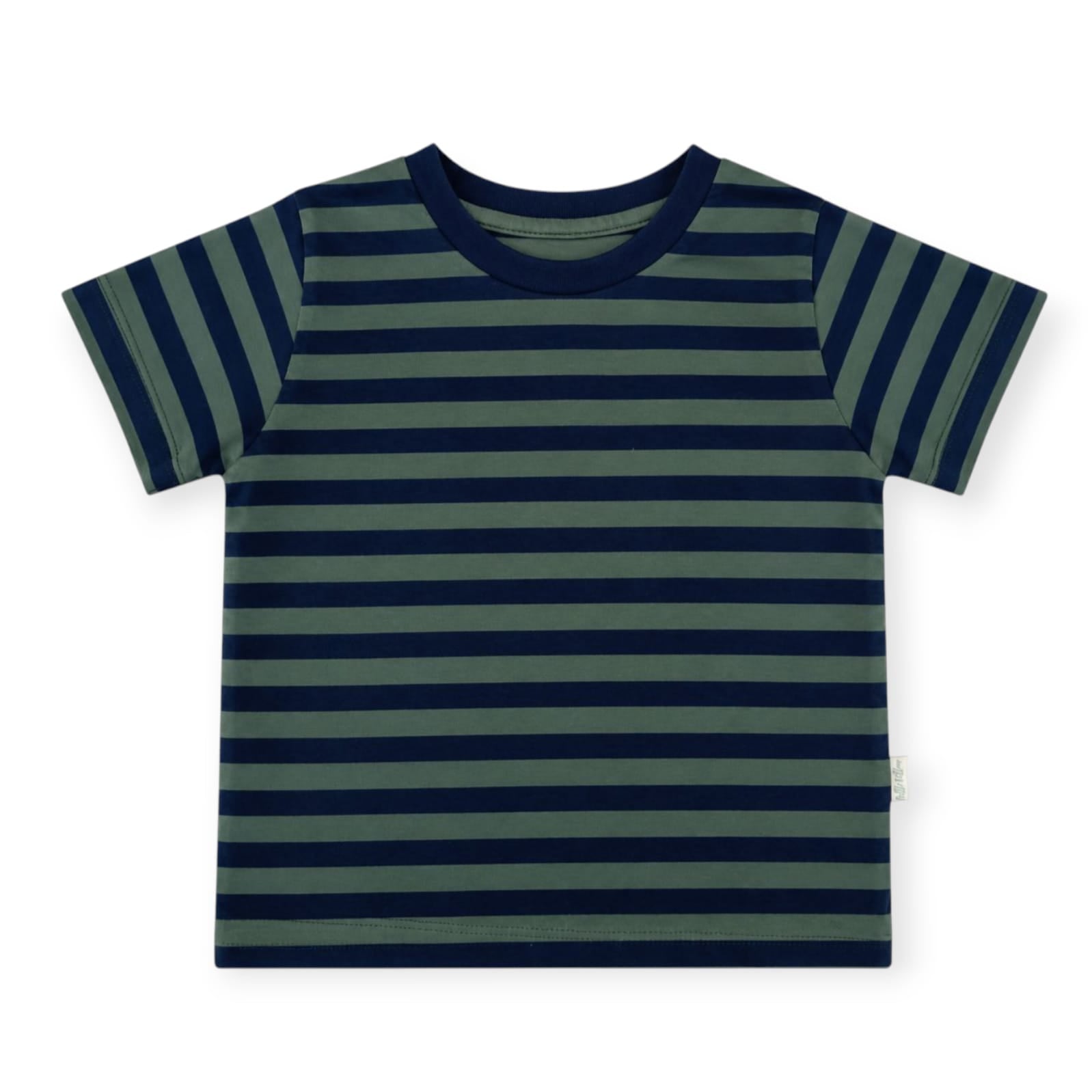 Stripe T-Shirt - Dark Blue & Green