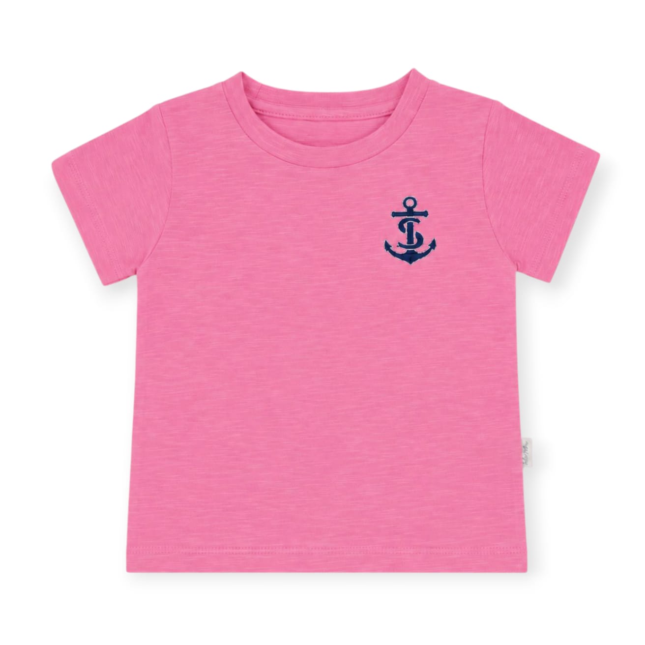 Anchor Embroidered T-Shirt - Dark Blue