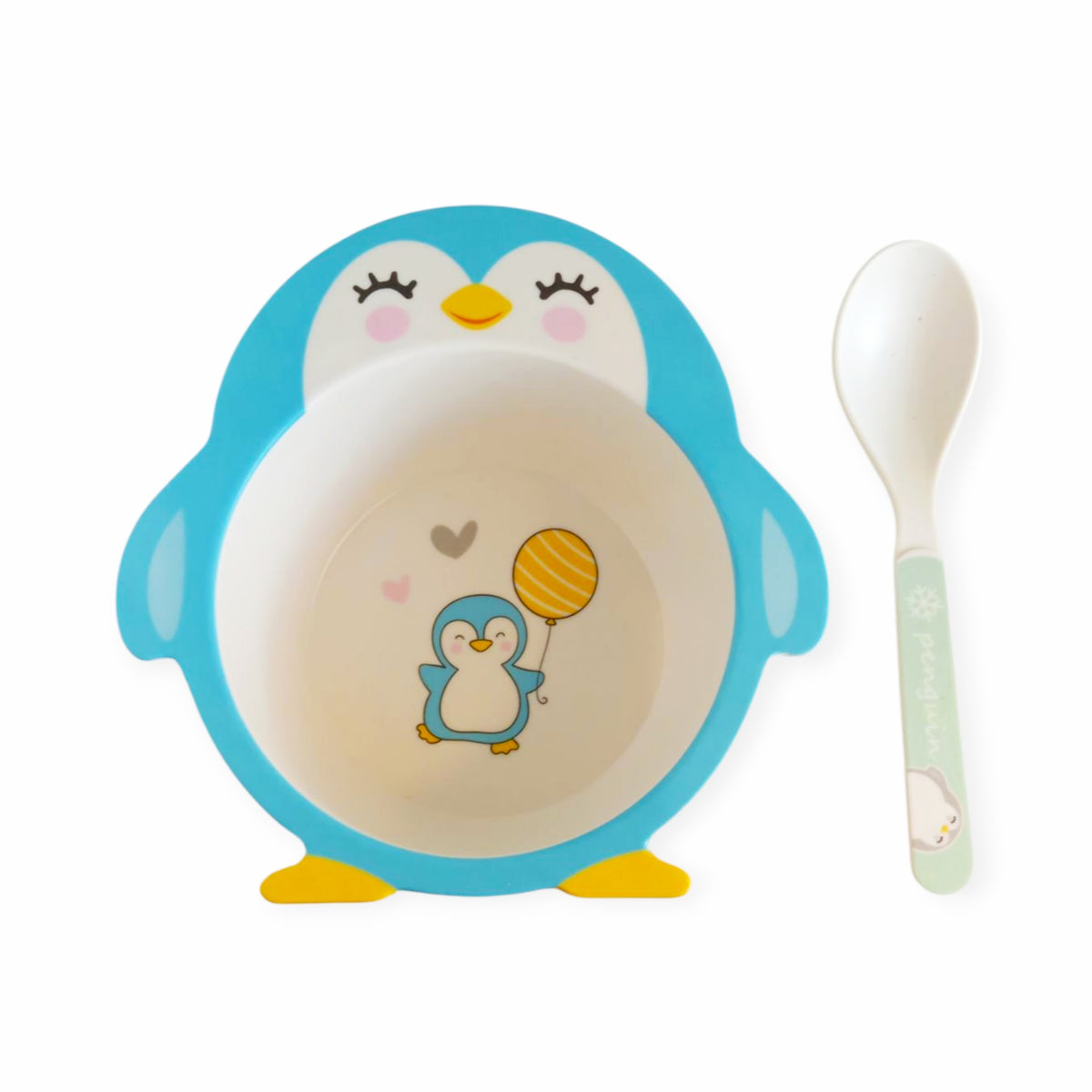 Feeding Bowl & Spoon - Penguin
