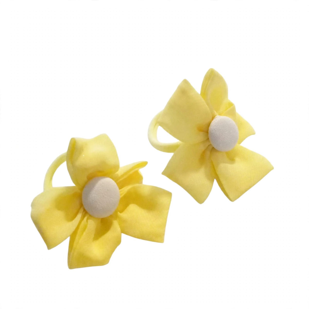 Flower Hair Tie 2pcs