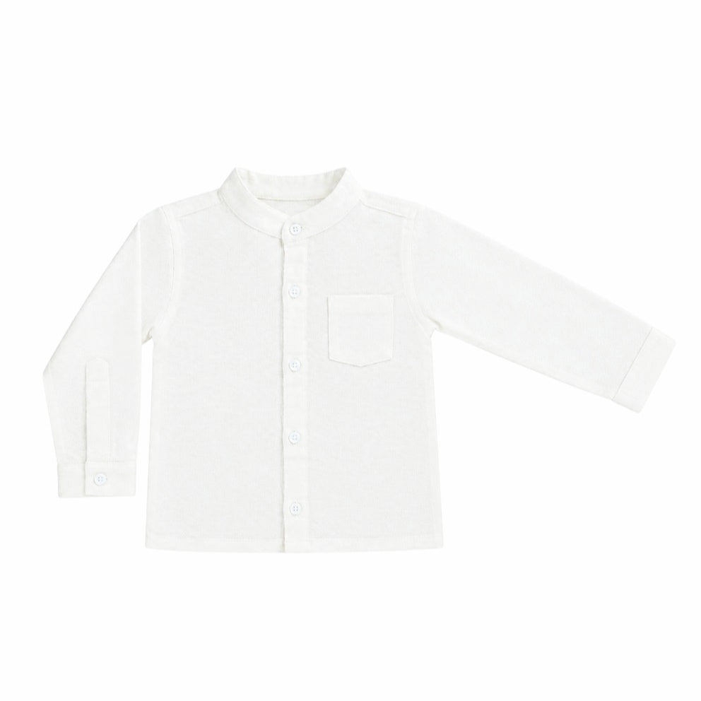 Chinese Collar Shirt-off White