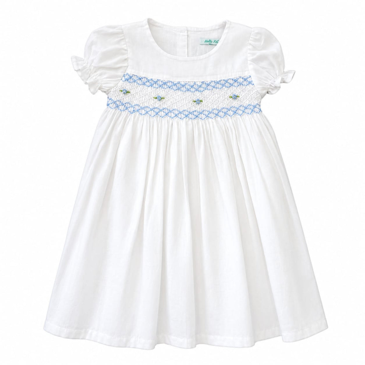 White Smocking Dress
