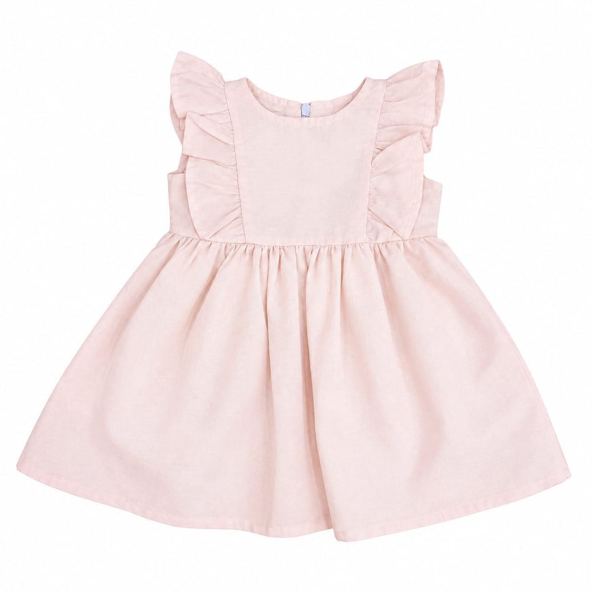 Pink Frill Sleeveless Dress