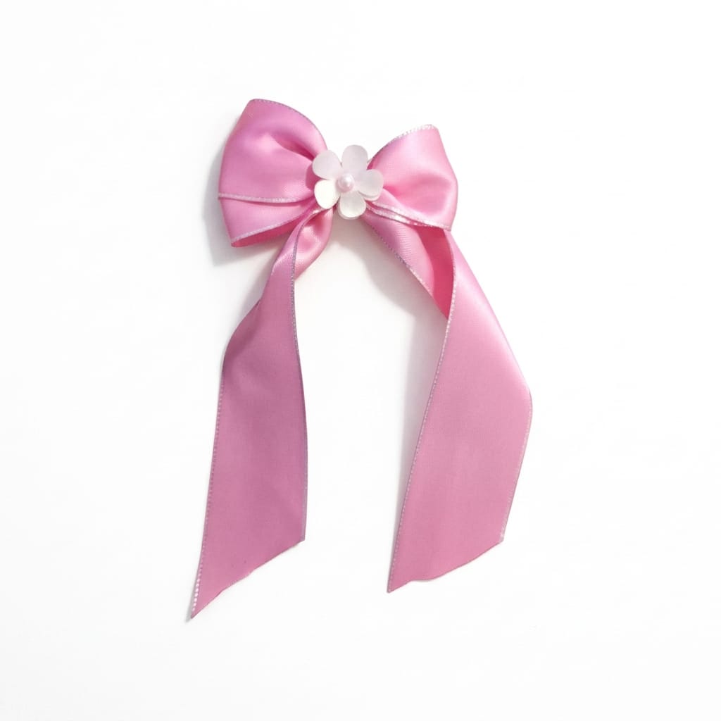 Pink Ribbon Hair Clip