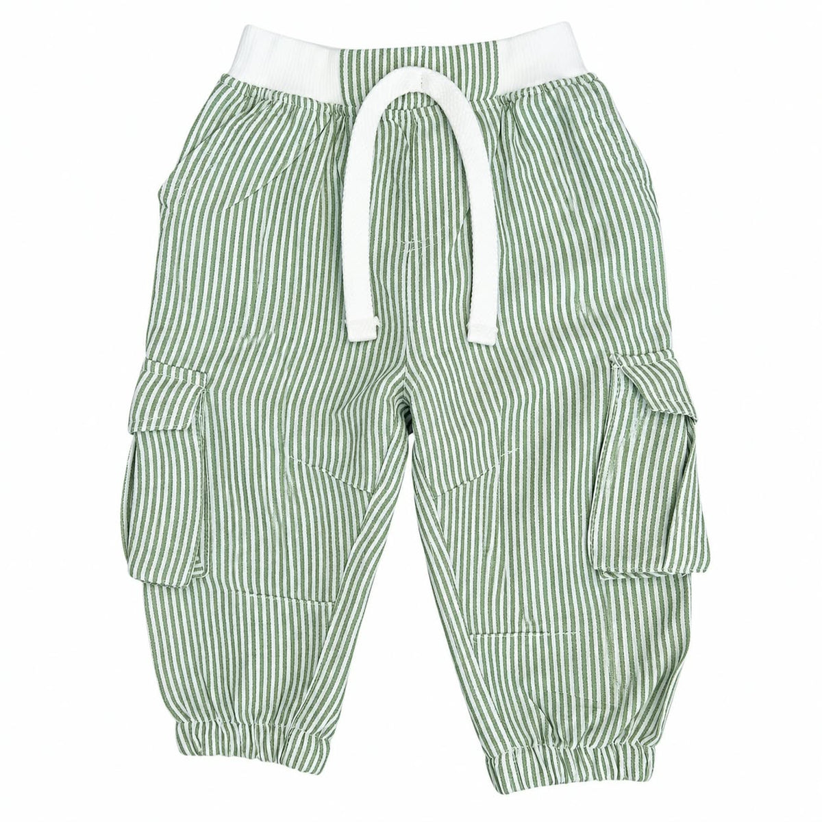 Olive Green Strip Cargo Pant