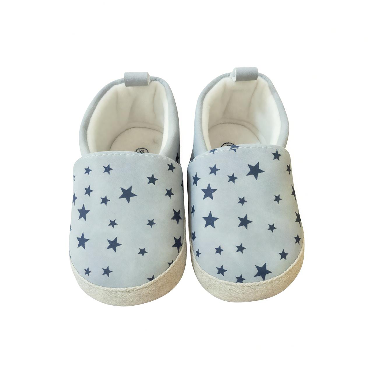 Star Print Baby Boy's Shoes - Ash
