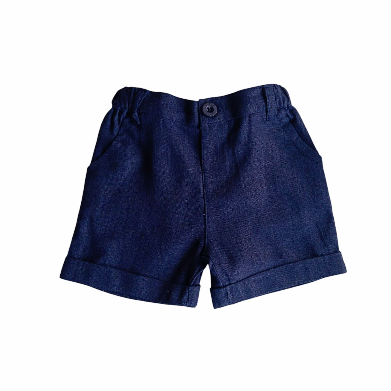 Elephant Print T-shirt With Dark Blue Short set