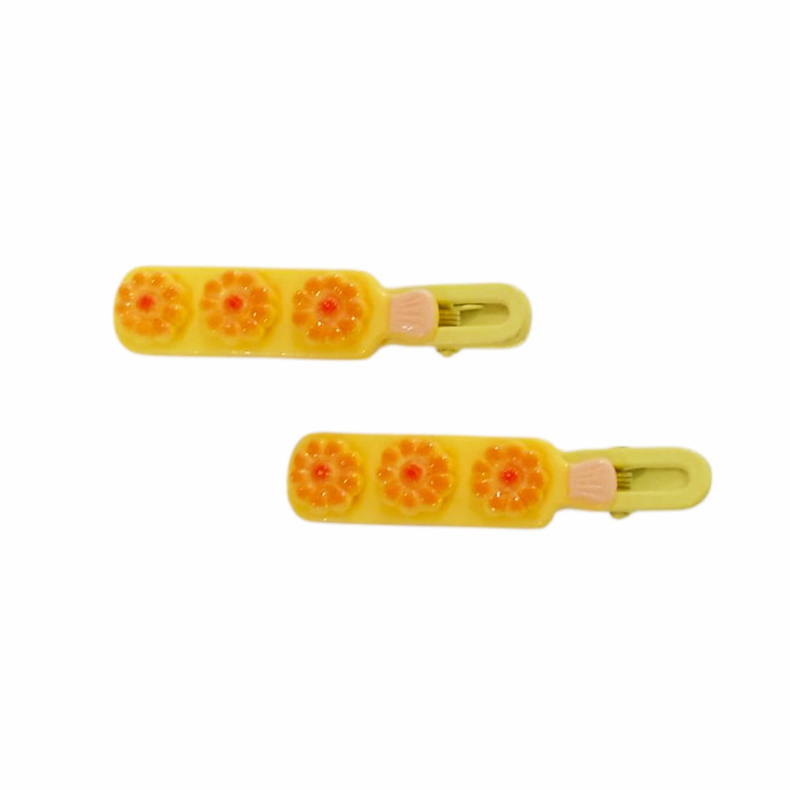 2pcs Hair Clips - Flowers