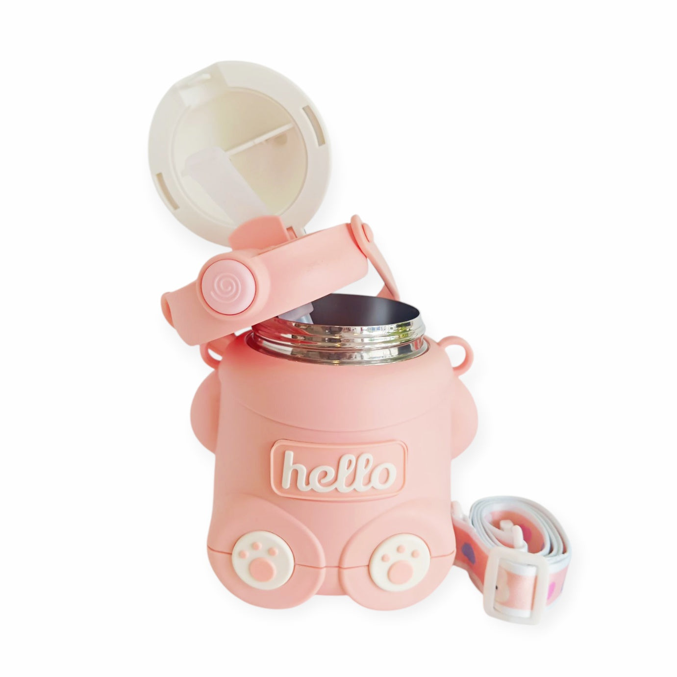 Bear Hot Water Bottle - Pink
