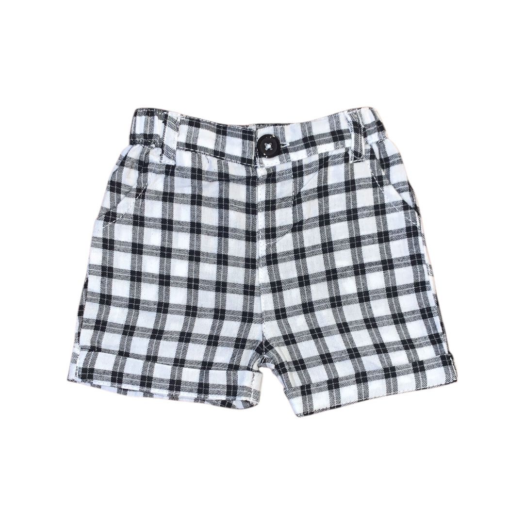 check-short-black-white-hellofellowkids