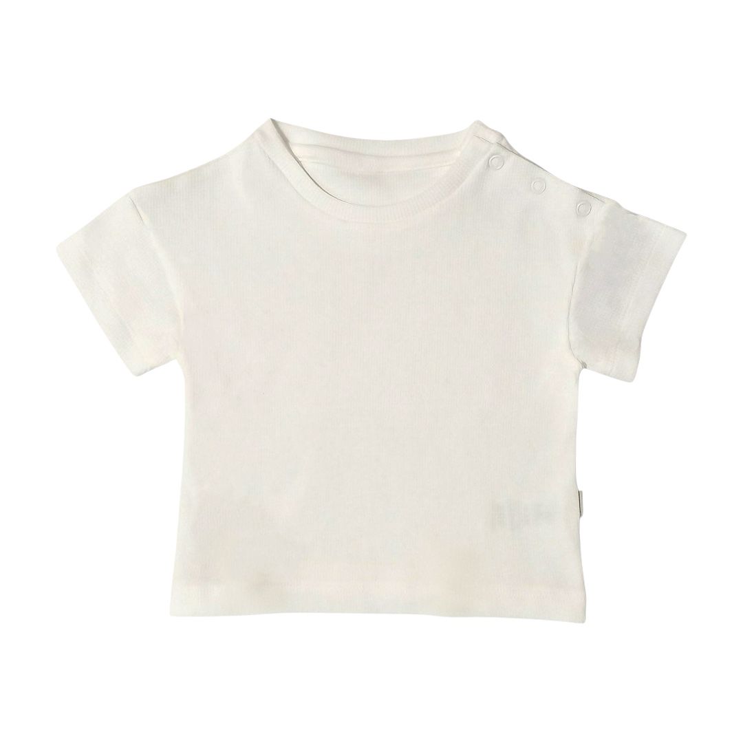 Drop Shoulder T Shirt - Off White