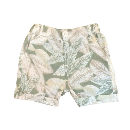 Boy's Leaf Print Short