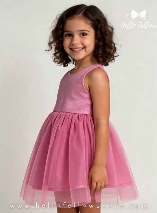 Petal Pink Sleeveless Party Dress